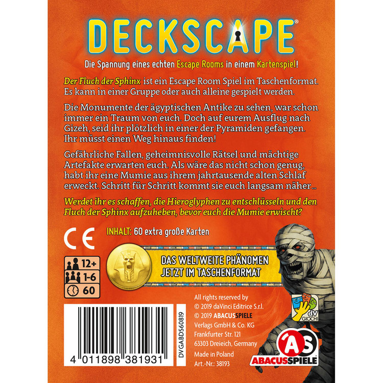 Deckscape 6: Der Fluch der Sphinx