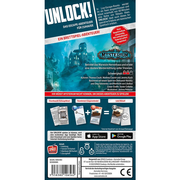 Unlock! 10 - Einzelszenario 2: Mysterium