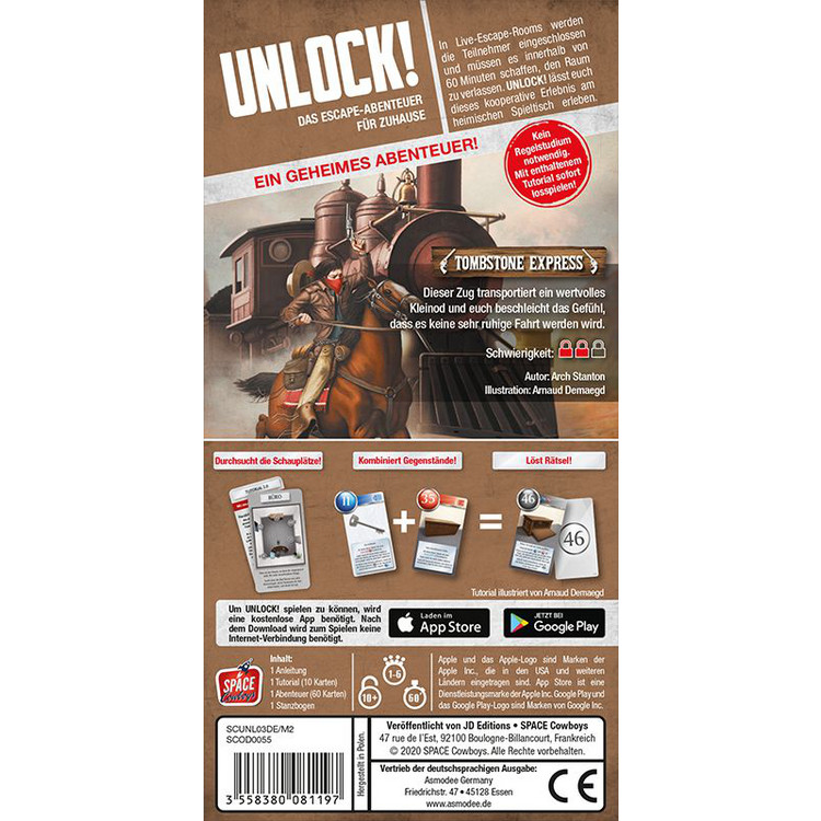 Unlock! 3 - Einzelszenario 2: Tombstone Express