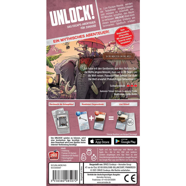 Unlock! 8 - Einzelszenario 3: In 80 Minuten um die Welt