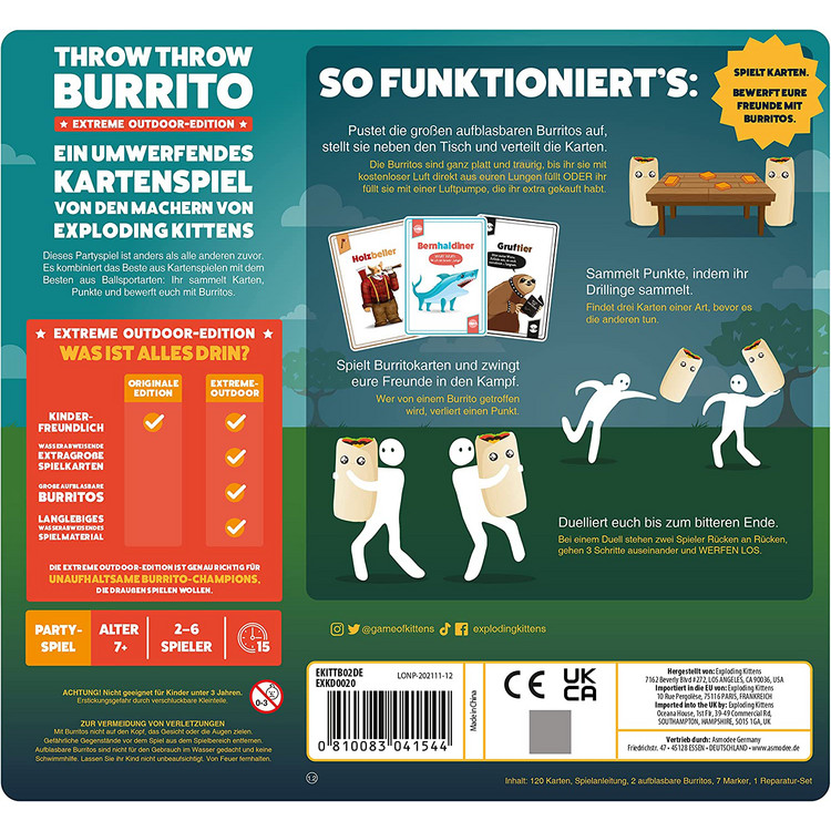 Throw Throw Burrito: Extreme Outdoor-Edition