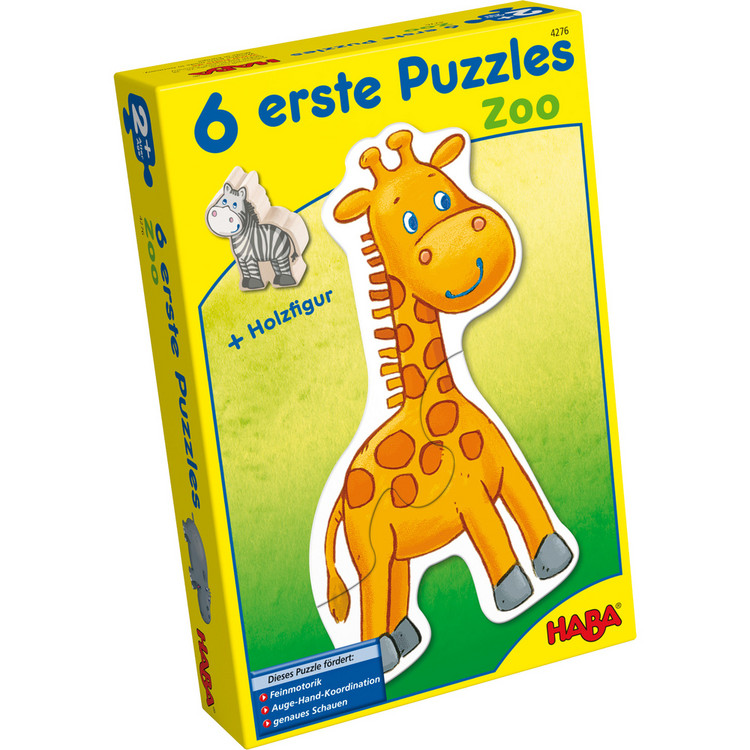 6 erste Puzzles: Zoo