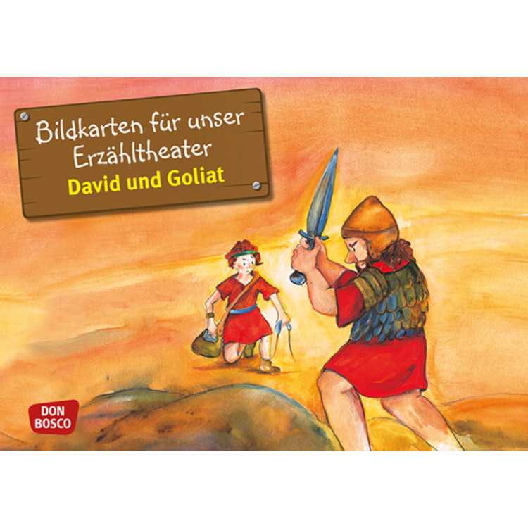 David und Goliat (Bildkarten A3)
