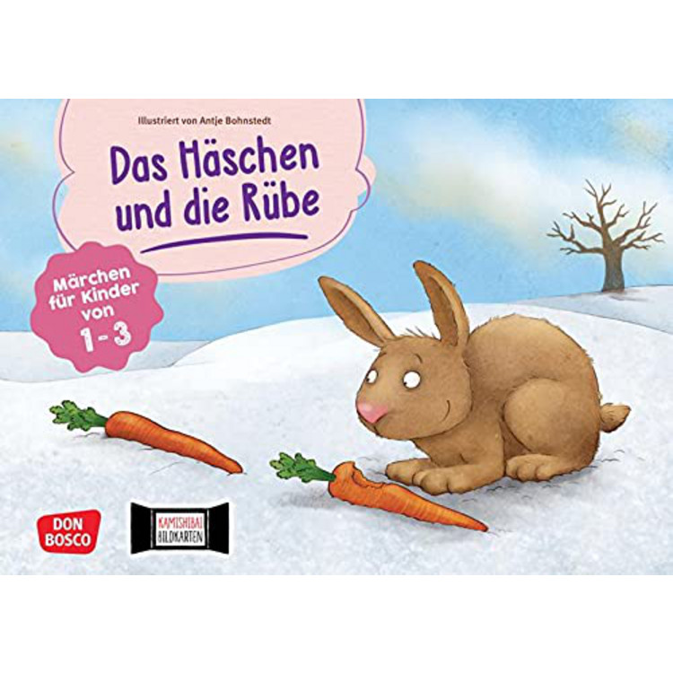 Das Häschen und die Rübe (Bildkarten A3) - Märchen für Kinder 1-3 Jahre