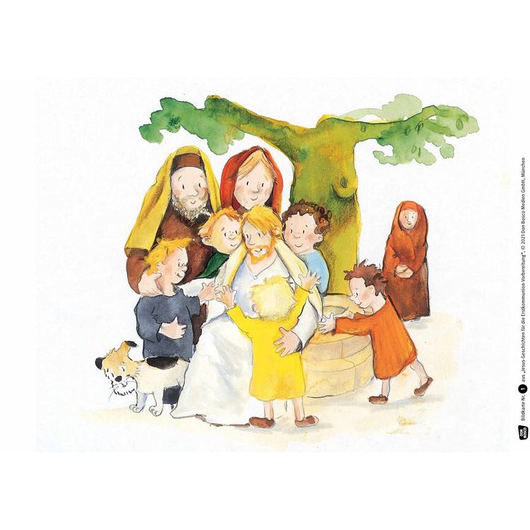 Jesus-Geschichten für die Erstkommunion (Bildkarten A3)