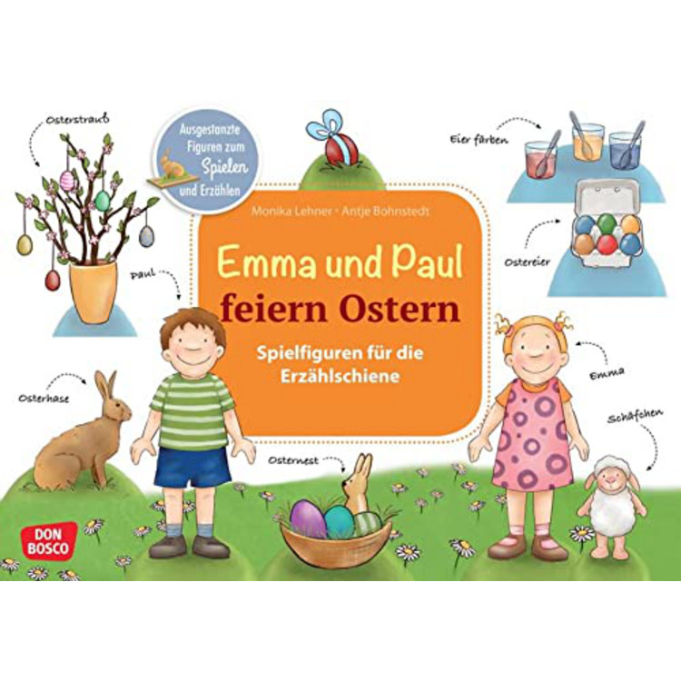 Emma und Paul feiern Ostern (Spielfiguren für die Erzählschiene)