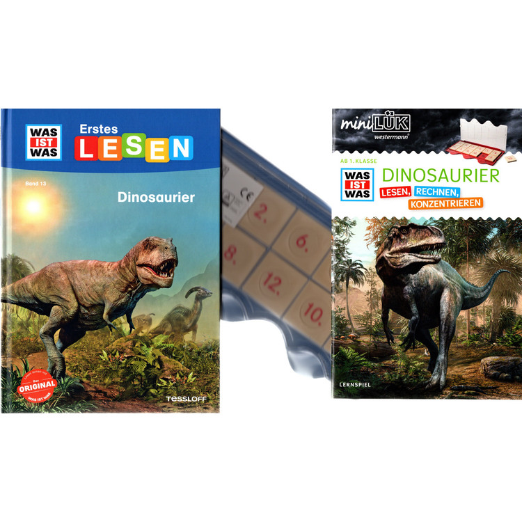 miniLÜK-Set: WAS IST WAS Dinosaurier Lesen, Rechnen, Konzentrieren - 1./2. Klasse